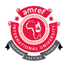 Amref International University (AMIU) logo